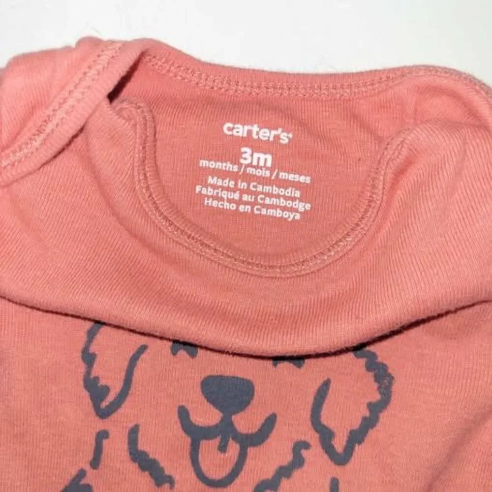 Carter's 3M Long Sleeve Dog Graphic Bodysuit